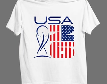 United States of America Soccer Shirt, USA Team Graphic Tee. US Soccer Fan Gift.