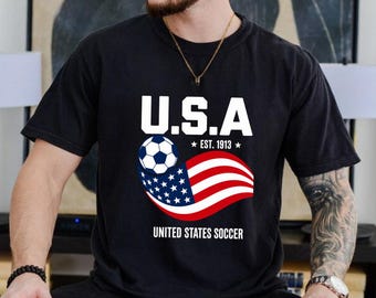 USA Soccer T-Shirt, United States Football Fan Tee, World Cup 2026 Outfit