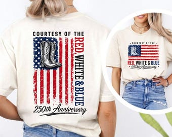 Patriotic USA Flag Cowboy Boots PNG