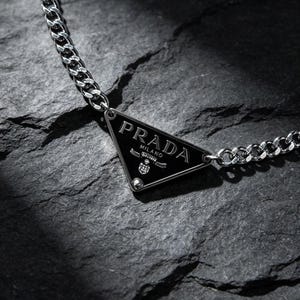 Prada triangle pendant necklace - Etsy 日本