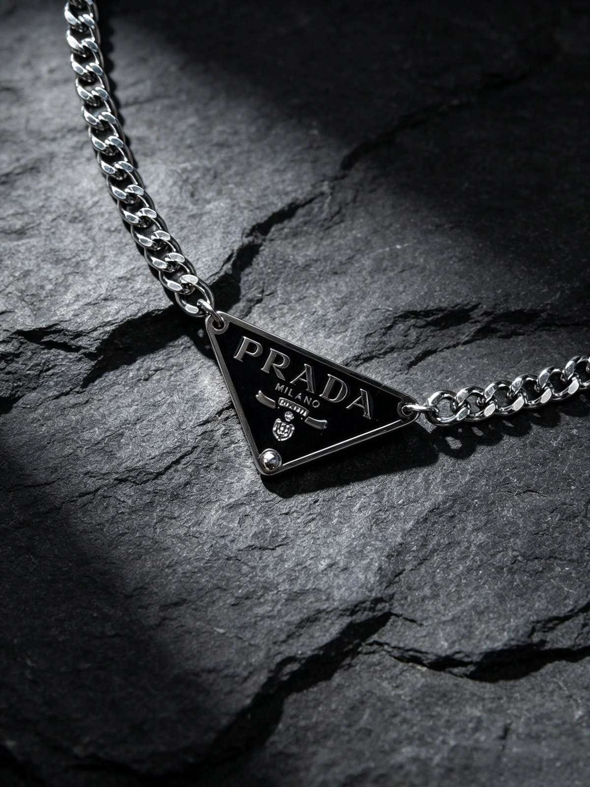 Prada necklace triangle - Etsy 日本