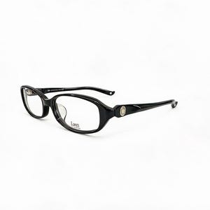 Y2K Black Star-bril: Retro Grunge Cyber-bril, metalen sterembleem, dikke brede pootjes, kantoor-sirene, geek-chic, ovaal montuur 47