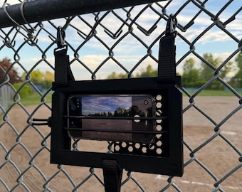GameDay Anchor Fence Mount Phone Holder for Sports Streaming | Hands-Free Filming