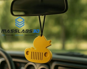 3D Gedruckter Enten-Lufterfrischer | Nachfüllbarer Aroma Diffuser, Zubehör im jeep Stil