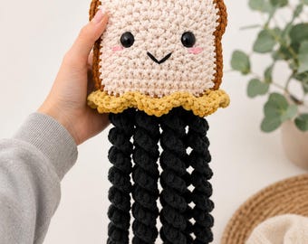 Crochet Peanut Butter Jellyfish Pattern | Amigurumi PDF + Gift Tags (Digital Download)