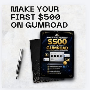 How to Make Your First 500 on Gumroad | Sell Digital Products PDF