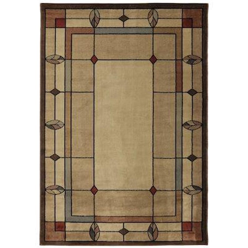 Floyd Home Rug Arts & Crafts Rug, Frank Lloyd Wright Inspired Craftsman Rug, Prairie ...