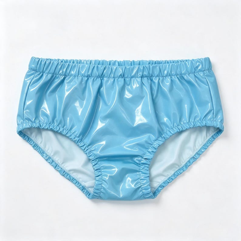 Adult PVC plastic pants, diaper covers, waterproof underwear, reusable and customizable image 2