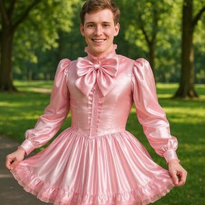 men wearing satin dresses Men Wearing Satin Dress