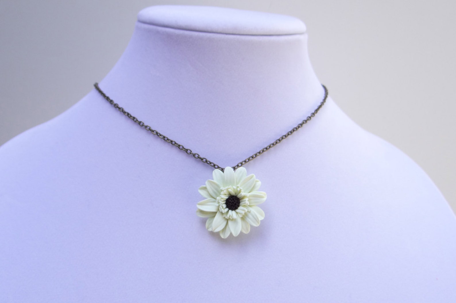 Gerbera Daisy Flower Necklace Flower Necklace Spring /Summer Etsy