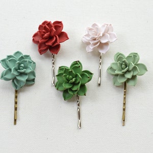 1 pcs Succulent Hair. Succulent Hair Clip. Succulent Hair Accessories. image 1