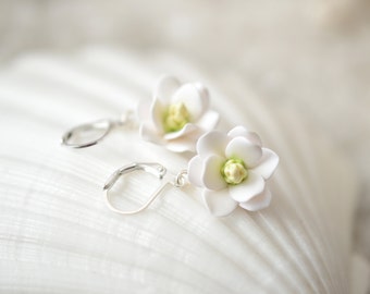 Southern Magnolia Earrings, Flower Earrings,  Summer Jewelry , Southern Wedding Jewelry