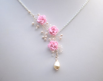 桜の枝のネックレス - Etsy 日本