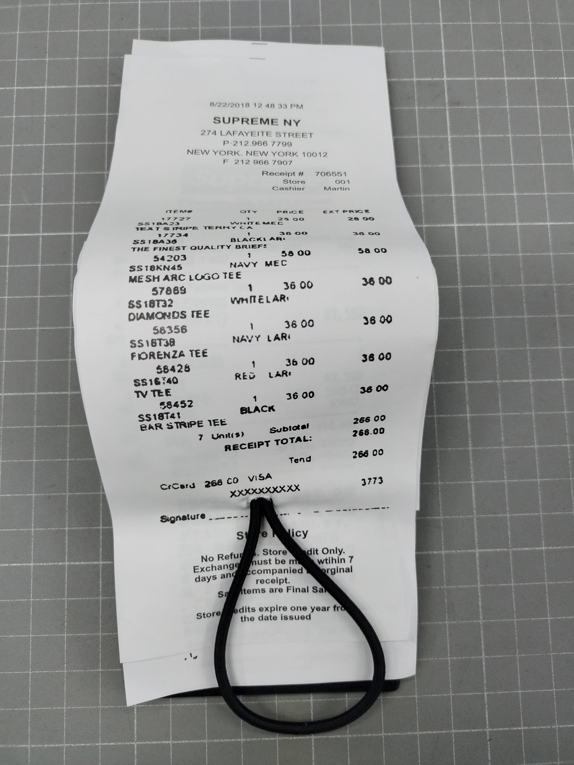 Supreme MM6 Maison Margiela Receipt Wallet - Etsy