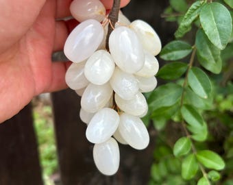Handgesneden jade druif ornament natuursteen druif hangend decor huisaccent cadeau