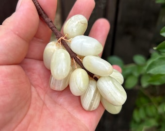 Handgesneden jade druif ornament natuursteen druif hangend decor huisaccent cadeau