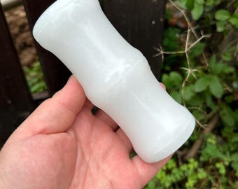 Portapenne in bambù e giada intagliato a mano, vaso per boccioli in pietra, decorazione da scrivania per studiosi cinesi, regalo 53