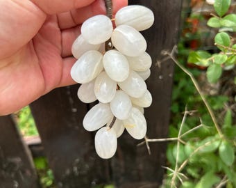 Natuurlijk gestreepte onyx druif cluster hangend ornament gestreepte jade autospiegel woondecoratie cadeau
