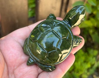 Groene jade paardenhoofd sculptuur handgesneden edelsteen buste welvaart bureau decor beeldje 25