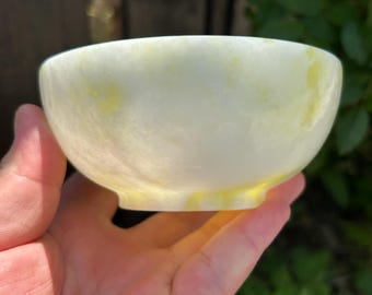 Handgesneden groen witte jade thee kom stenen beker natuurlijke jade vat gongfu thee decor collectible cadeau