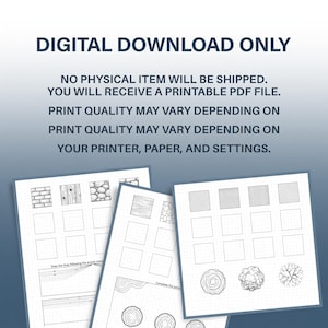 30-Day Sketching Practice Workbook | Printable Drawing Exercises PDF | Hatching Texture and Pattern Worksheets for Beginners and Digital Art