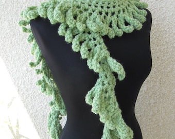 CROCHET PATTERN* scarf lariat, easy scarf pattern, Chunky Fringe Scarf, unique crochet scarf pattern, chunky yarn pattern, download PDF #48