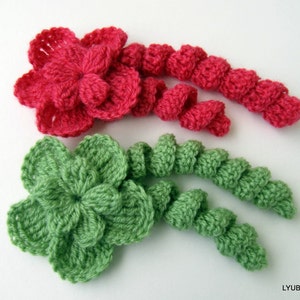 CROCHET PATTERN Flower with Curls, Unique Crochet Flower Pattern, Tutorial Crochet Pattern, Download PDF Pattern #19