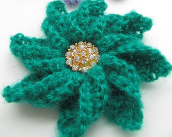 CROCHET PATTERN* Crochet Brooch Unique Design Tutorial Pattern, 3D Crochet Flower Brooch Diy Crochet Jewellery Gift Download PDF Pattern #89