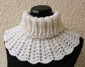 Chunky Crochet Neck Warmer Pattern: Easy Scarf Cowl (PDF Download #155)
