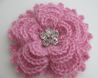 CROCHET PATTERN Flower Brooch, Large Crochet 3d Flower Pattern, Crochet Diy Gifts for Women, Download PDF Pattern #84