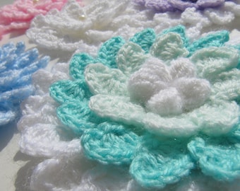 Large Crochet Flower PATTERN, Unique Design Crochet Flowers, 3d Crochet Flower Pattern, Big Crochet Flower Pattern, PDF Crochet Pattern #21