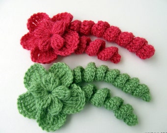 CROCHET PATTERN Flower with Curls, Unique Crochet Flower Pattern, Tutorial Crochet Pattern, Download PDF Pattern #19