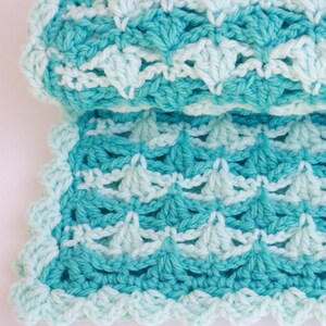 Crochet PATTERN Super Chunky Baby Blanket. Fast and easy crochet blanket tutorial pattern. Baby boy crochet gift DIY. Download PDF 56 image 2