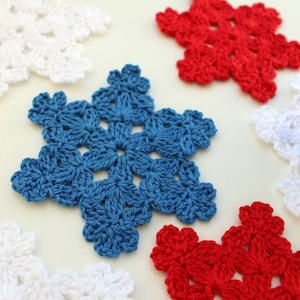 Crochet Snowflake PATTERN: Photo Tutorial English US Terms Christmas Tree Ornament Winter Home Decoration Gifts Applique Diy Download PDF #3