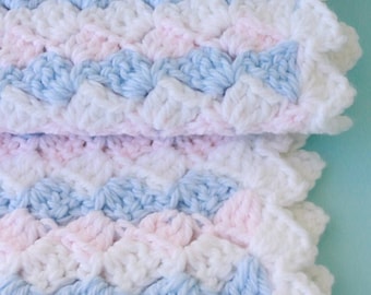 Chunky Crochet Baby Blanket Pattern: Easy Beginner Tutorial (PDF Download) #55