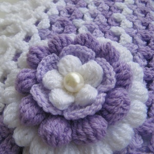 CROCHET PATTERN Flower Lilac Mosaic, Beautiful Flower Unique Design Easy Pattern, Crochet 3D Flowers Diy Gifts, Download PDF Pattern 75 image 2