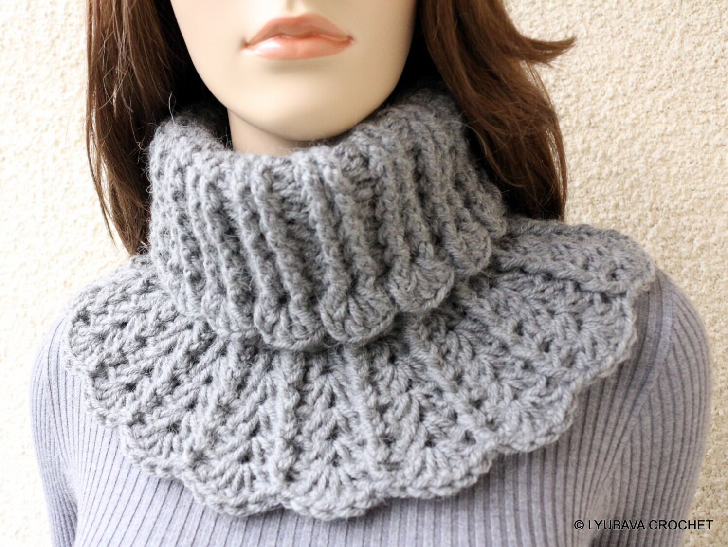 Crochet PATTERN Neck Warmer for Women & Girls. Unique Design Chunky Crochet  Scarf Cowl. Fast Easy Gift Tutorial Pattern. Download PDF 155 