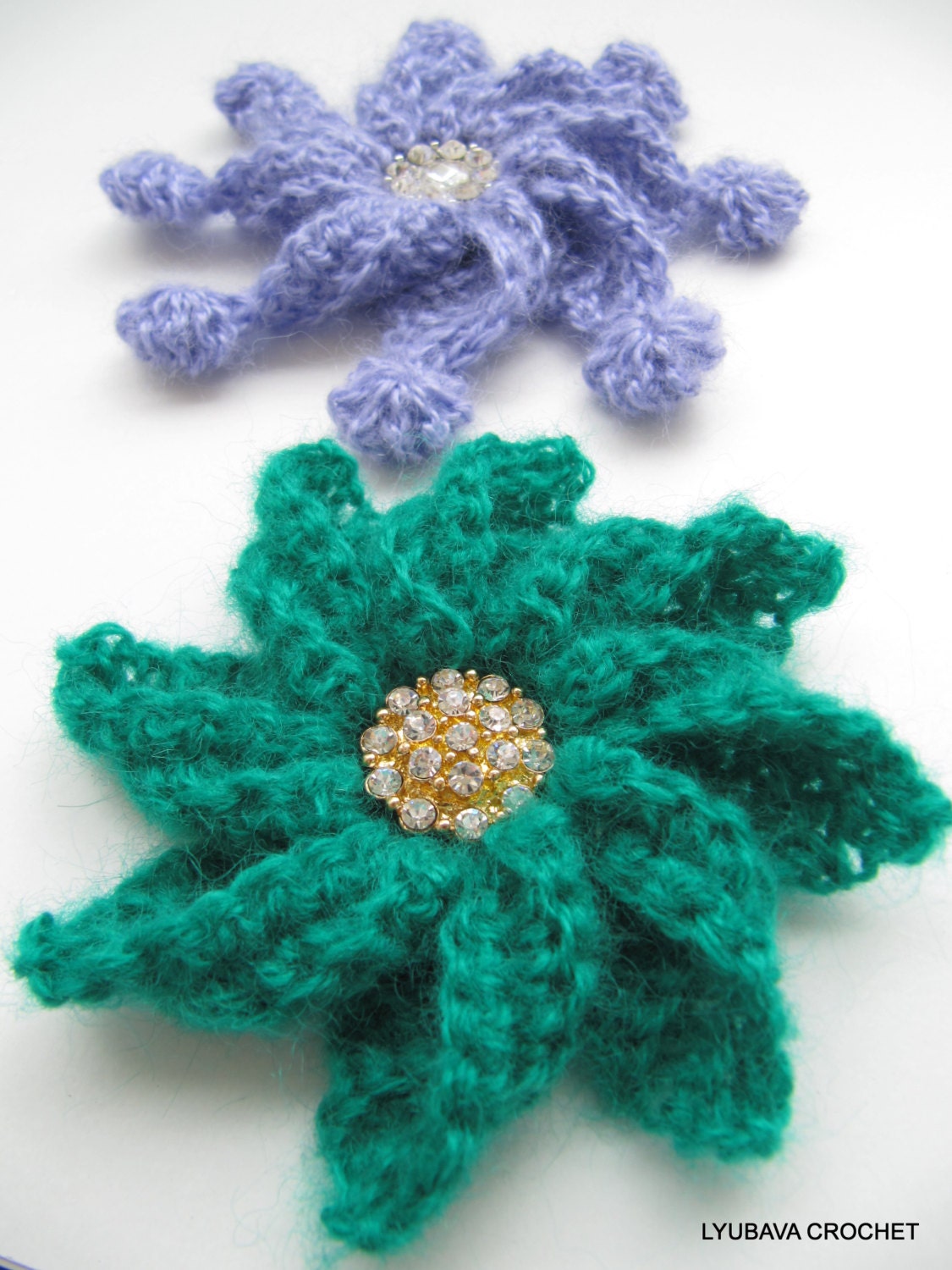 38 Crochet Jewellery Patterns with Brooches, Earrings, Bracelets 1 Crochet Flower Brooch Pattern: 3D Jewelry Tutorial #89