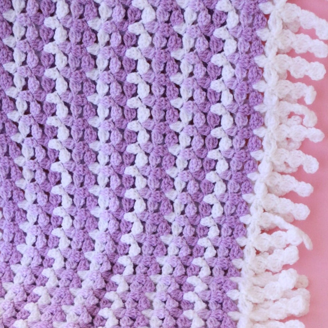 CROCHET PATTERN Baby Blanket Easy Crochet Blanket Tutorial Etsy