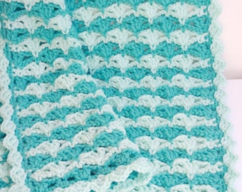 Crochet PATTERN Super Chunky Baby Blanket. Fast and easy crochet blanket tutorial pattern. Baby boy crochet gift DIY. Download PDF #56