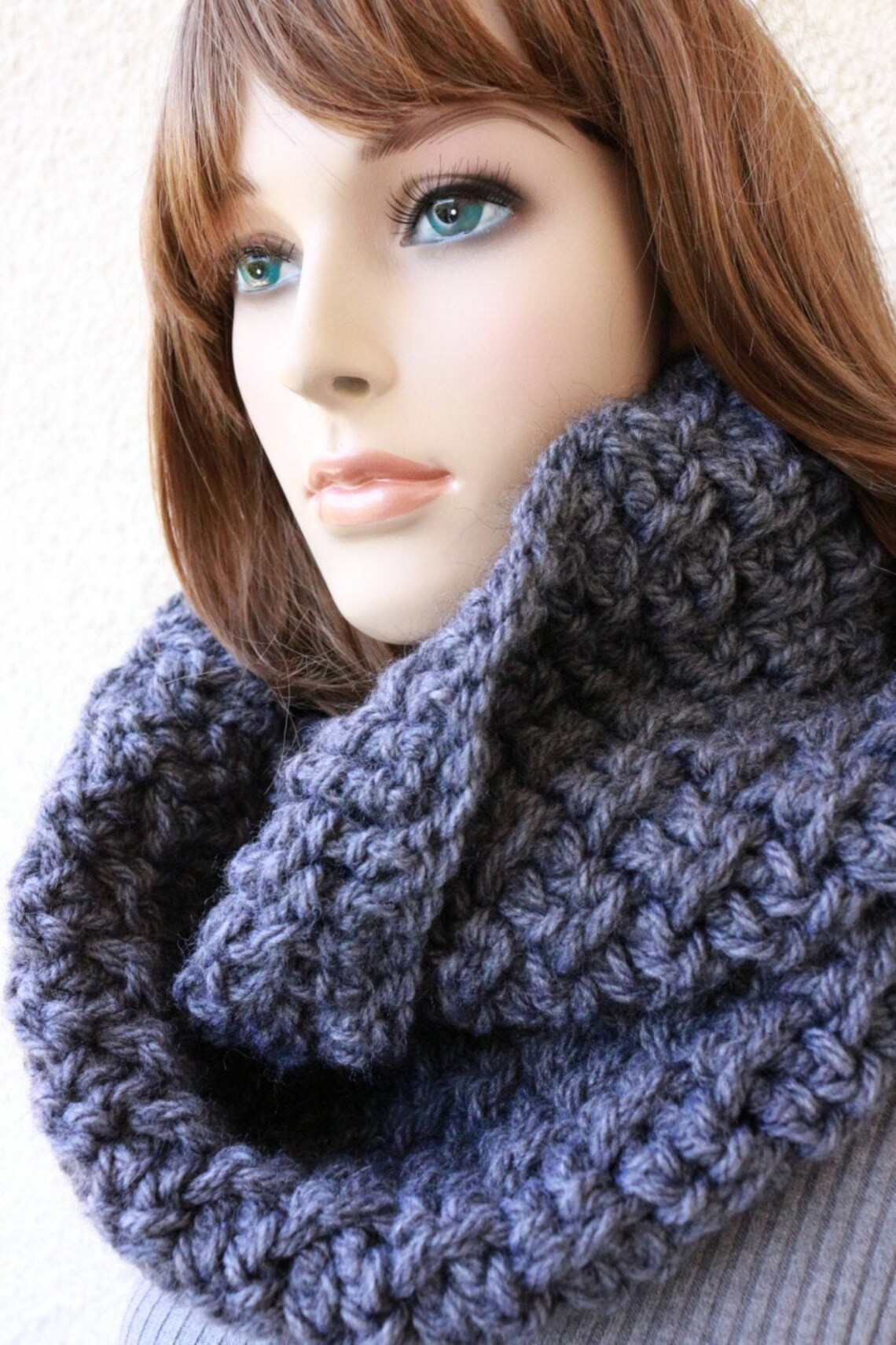 Chunky Crochet Infinity Scarf PATTERN. Unisex Scarf Crochet Etsy