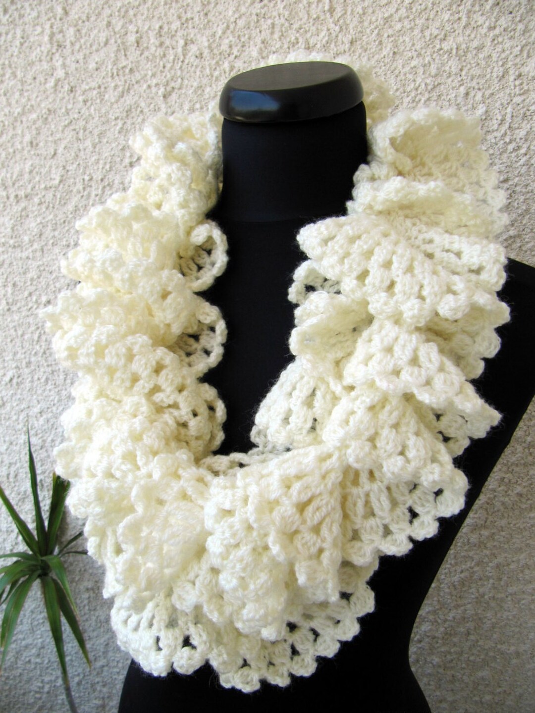 Crochet Ruffle Scarf Pattern: Easy Lace Tutorial (PDF Pattern) #97 - Etsy