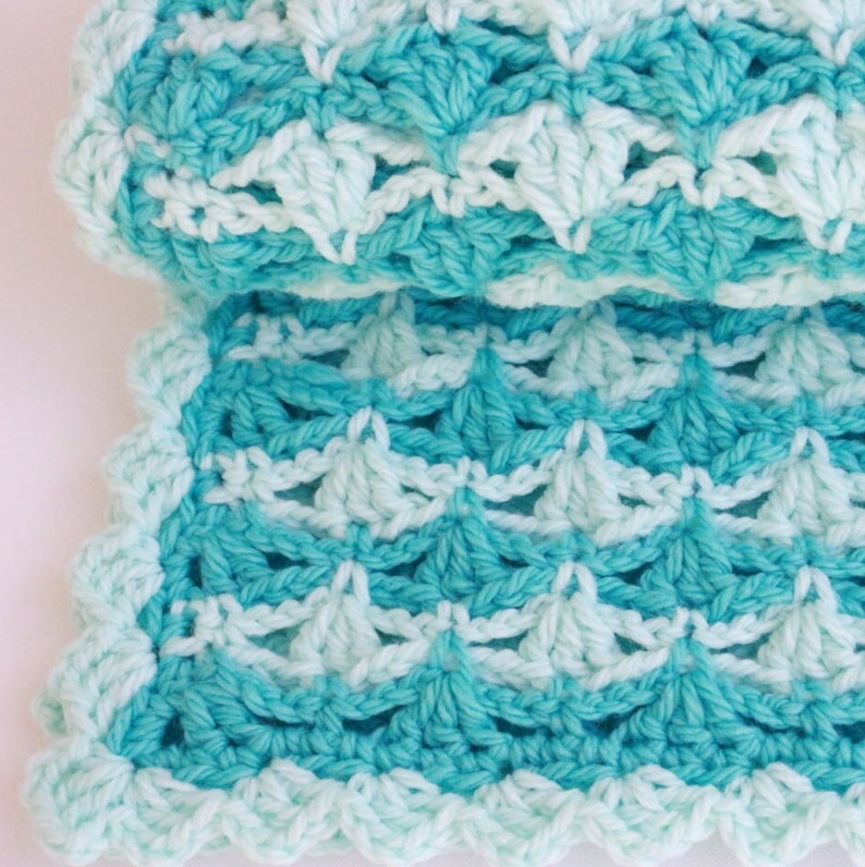 Crochet PATTERN Super Chunky Baby Blanket. Fast and easy crochet blanket tutorial pattern. Baby boy crochet gift DIY. Download PDF 56 image 2