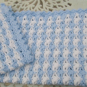 Crochet PATTERN Super Chunky Baby Blanket. Fast and easy crochet blanket tutorial pattern. Baby boy crochet gift DIY. Download PDF 56 image 5