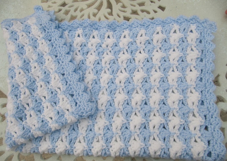 Crochet PATTERN Super Chunky Baby Blanket. Fast and easy crochet blanket tutorial pattern. Baby boy crochet gift DIY. Download PDF 56 image 5