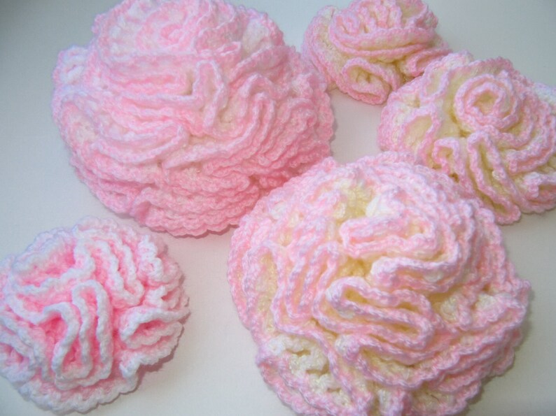 CROCHET PATTERN Carnation Flower Easy Tutorial Crochet Etsy