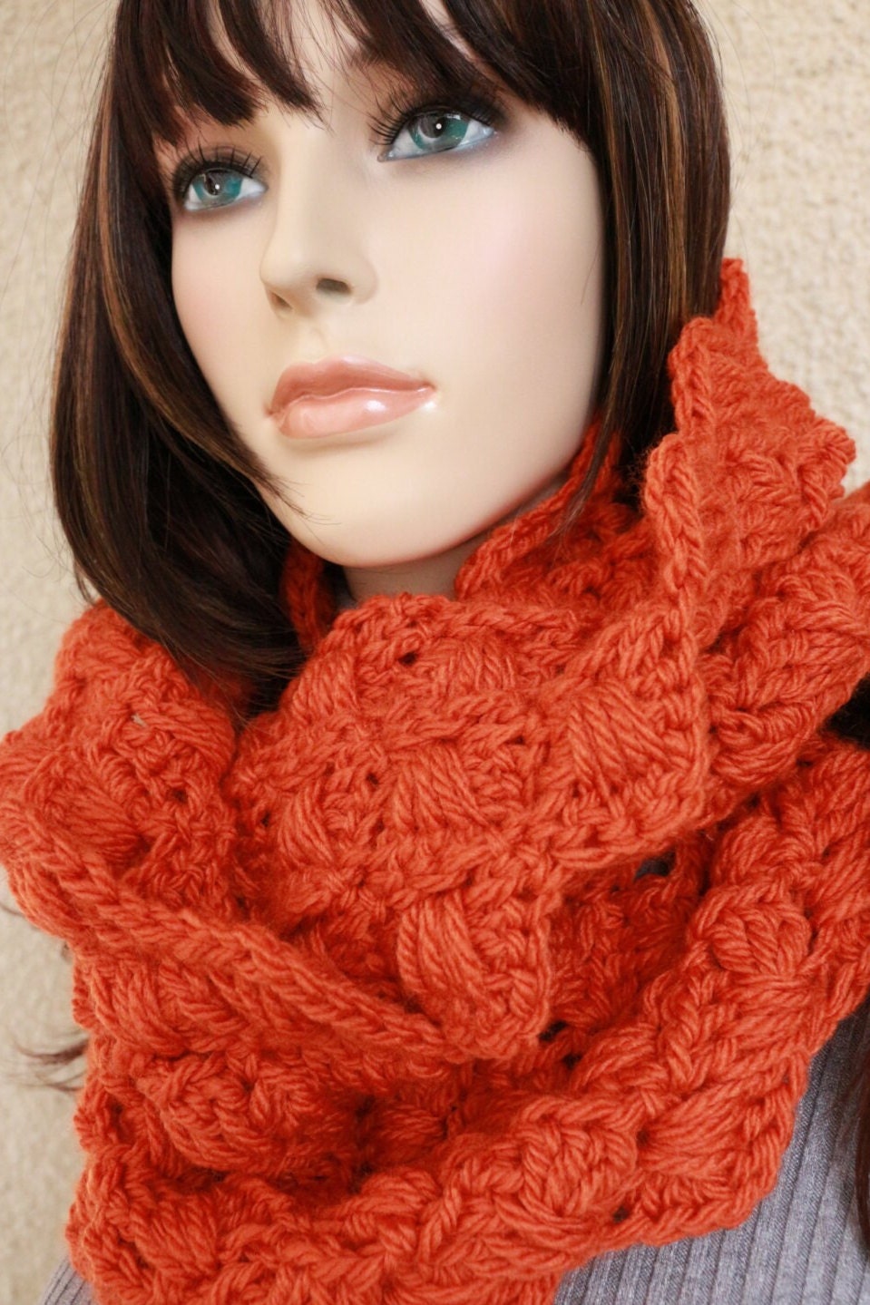 Chunky Crochet Infinity Scarf Pattern: Easy DIY Circle Scarf (PDF ...