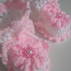 Crochet PATTERN Baby Girl Booties. Tutorial crochet baby booties pattern. Baby girl crochet gift DIY. Baby shower gift. Download PDF #14