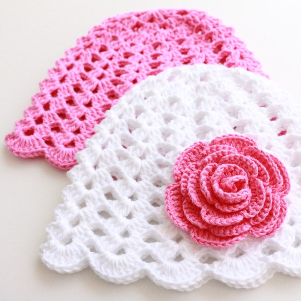 39 Baby Hat Crochet Patterns for Sweet Handmade Gifts and Everyday Warmth 38 Crochet Rose Flower Baby Hat Pattern: Easy Summer