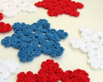 Christmas Crochet PATTERN Snowflake Coasters. Unique crochet snowflake pattern. Winter crochet home decor easy gifts DIY. Download PDF #3